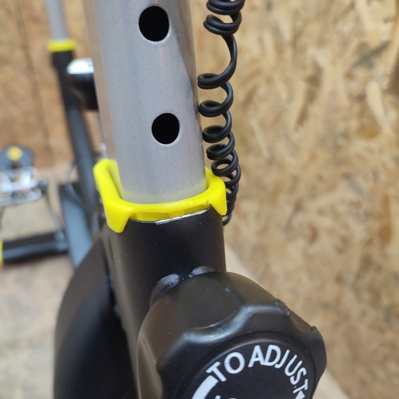 Bicicleta Spinning 10kg Flywheel Negro / Amarillo