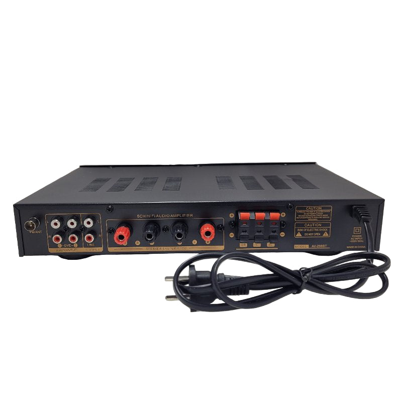 Amplificador Digital Audio Karaoke Starlock Av-298bt Negro