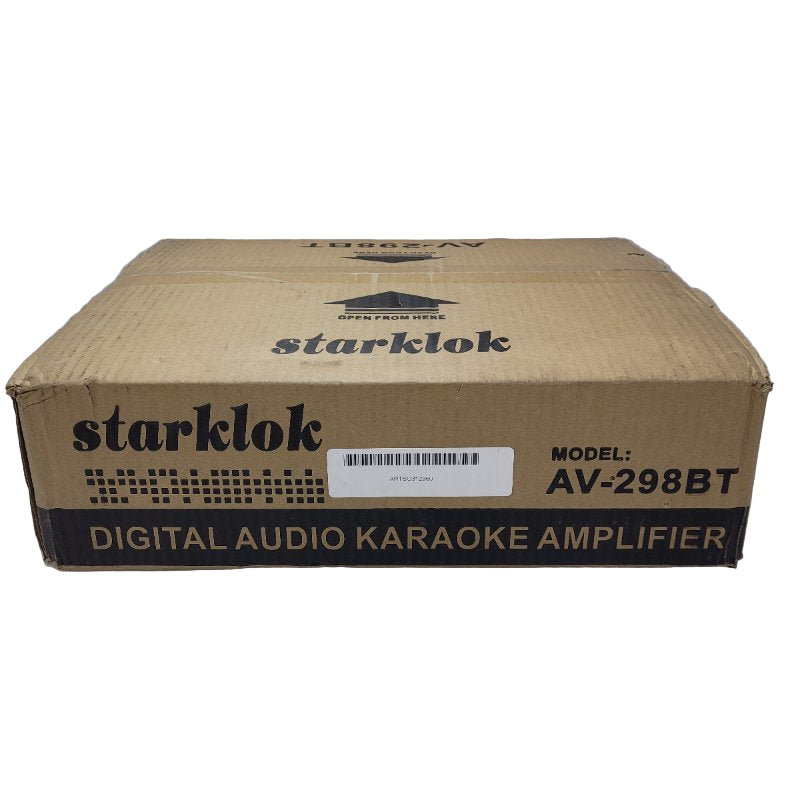 Amplificador Digital Audio Karaoke Starlock Av-298bt Negro