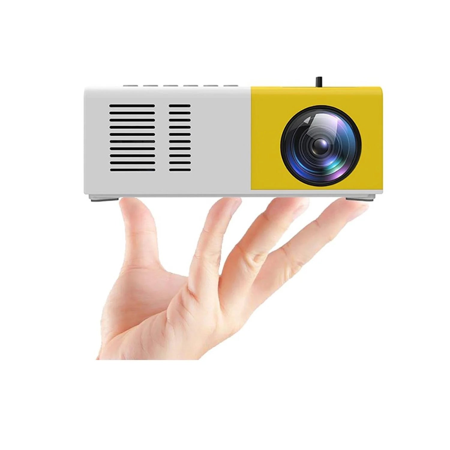 Mini Proyector De Teléfono Generico Yg300 Blanco/Amarillo