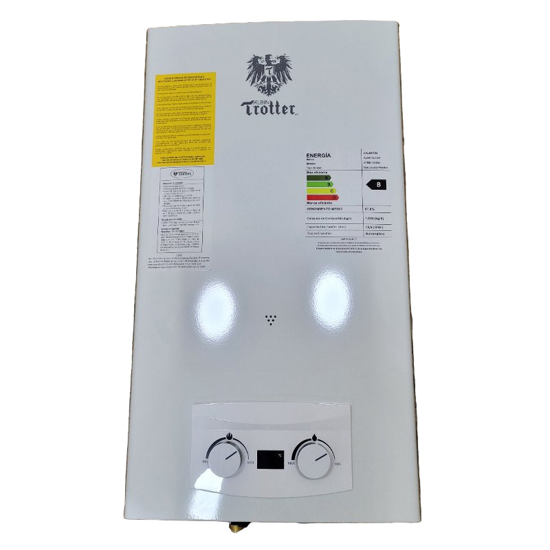 Calefon A Gas Tiro Abierto Albin Trotter Calefon Atmd 13 gn Blanco 13 L