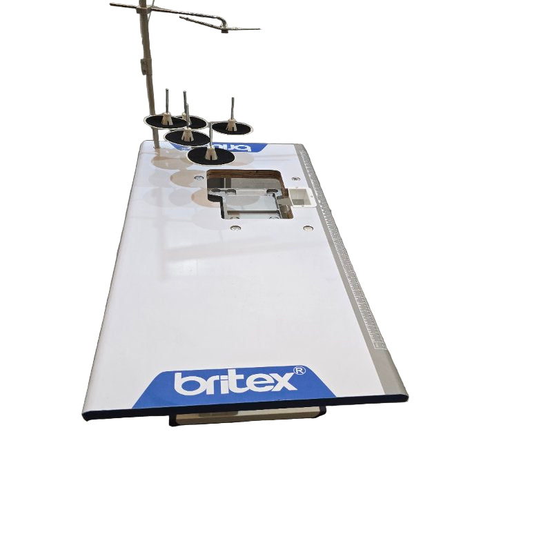 Mesa Industrial Maquina De Coser  5 Hilos Britex Gt880d 5 Blanco-Azul