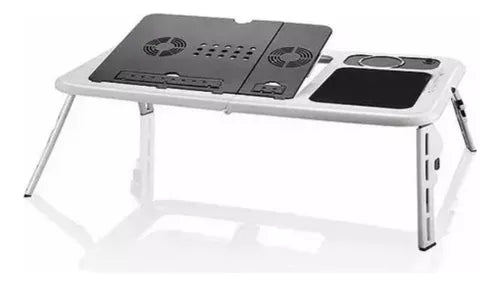 Mesa Escritorio Generico E-Table Ld09 Blanco/Negro