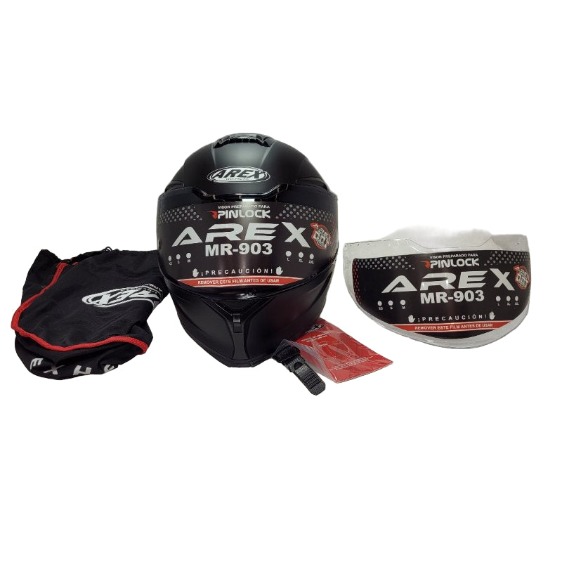 Casco Abatible Arex Helmets Mr-903 Negro Mate