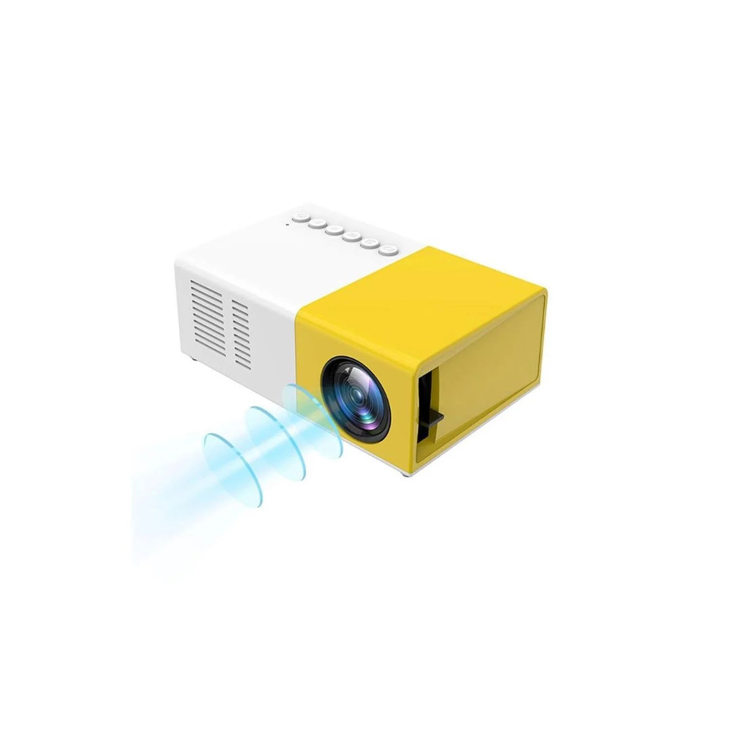 Mini Proyector De Teléfono Generico Yg300 Blanco/Amarillo