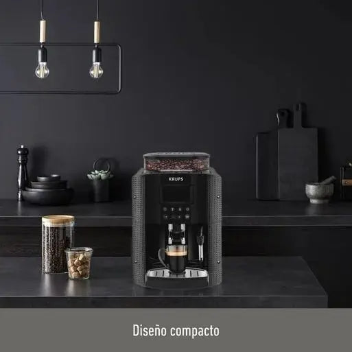 Cafetera Automática Krups Essential Espresso EA8100, Negro
