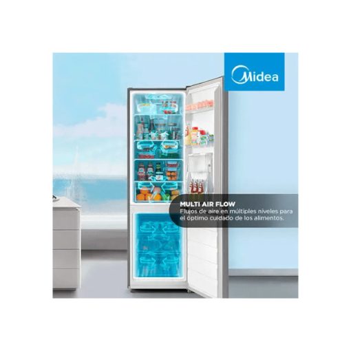 Refrigerador Midea MDRB380FGE50 262 Litros, Plateado