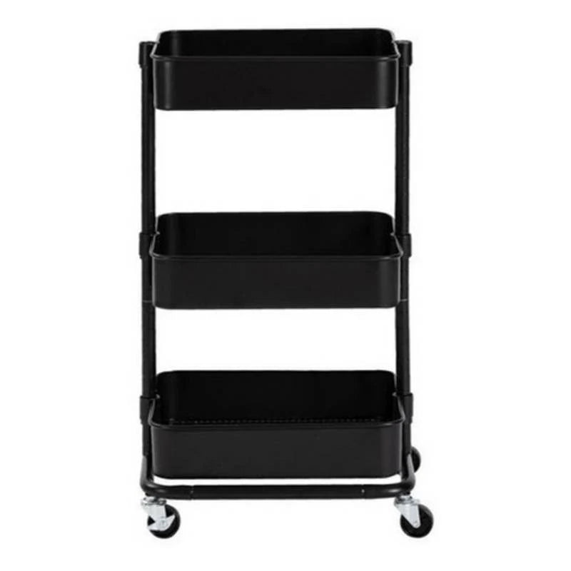 Carro Organizador Begonia Tres Niveles Multiuso Negro