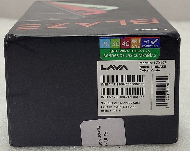 Celular Blaze Lava Lzx407  4g 64gb / 4gb Ram Verde