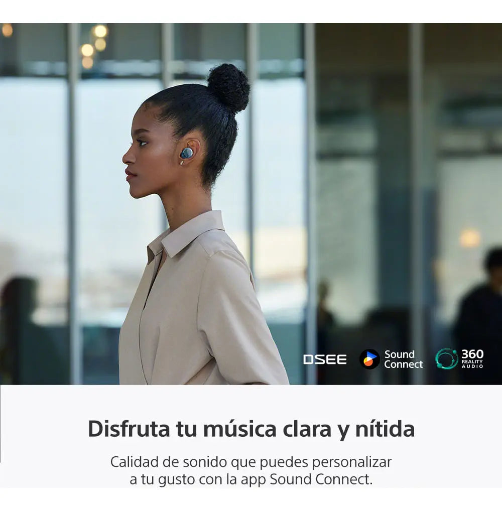Audífonos Bluetooth con Noise Canceling Sony WF-C710N 8.5H+21.5H