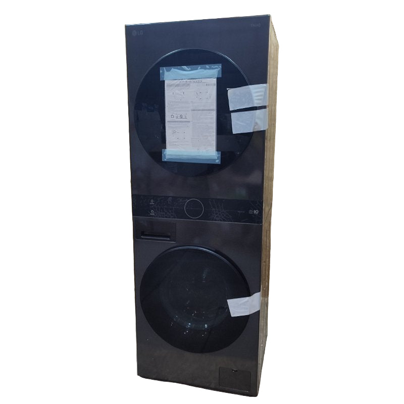 Lavadora Secadora Washtower Lg Wk14bs6 Negro 14kg / 10kg