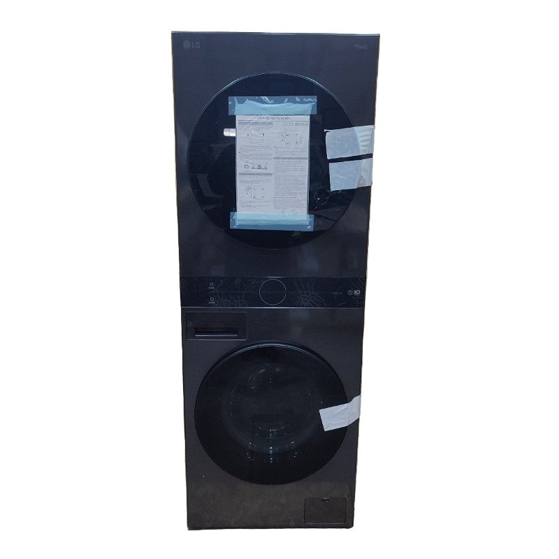 Lavadora Secadora Washtower Lg Wk14bs6 Negro 14kg / 10kg