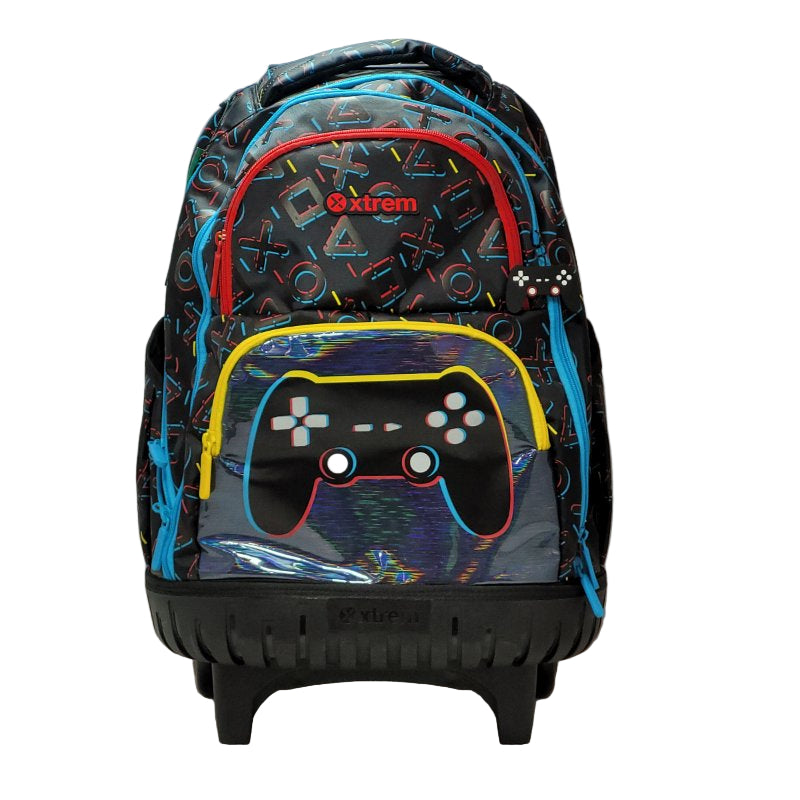 Mochila Con Ruedas Xtrem Cross 2.0 Trolley Gamer Negro