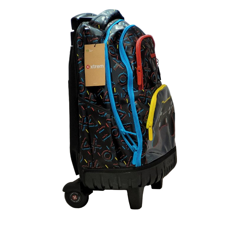 Mochila Con Ruedas Xtrem Cross 2.0 Trolley Gamer Negro