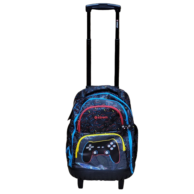 Mochila Con Ruedas Xtrem Cross 2.0 Trolley Gamer Negro