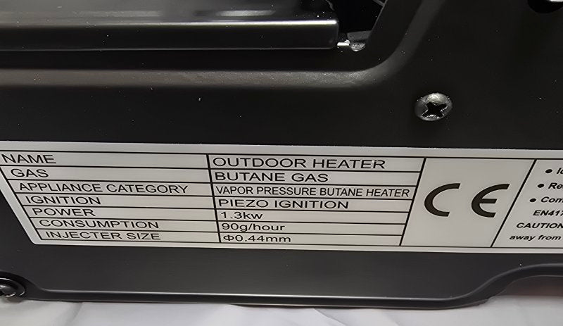 Calefactor Estufa A Gas Portatil Yanchuan Yc-808b Negro 1.3 Kw
