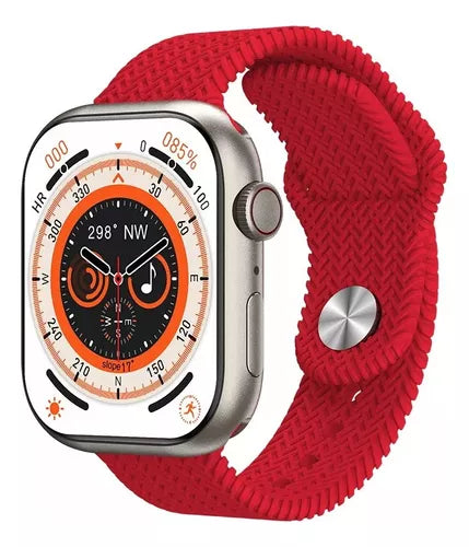 Reloj Deportivo Inteligente Serie 8 Hk9Pro Rojo