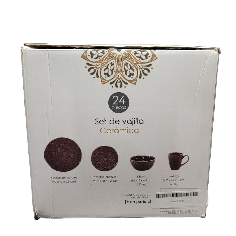 Set De Vajilla Umbrale Home Ceramica Estampado/ Sofia Burdeo 24