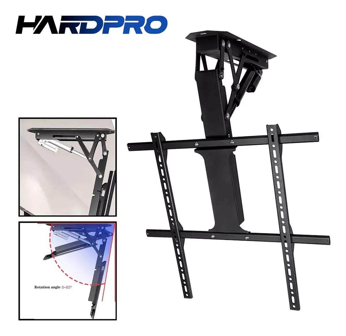 Soporte de TV Automatizado Hardpro para Pantallas de 32 a 75 Pulgadas, Negro