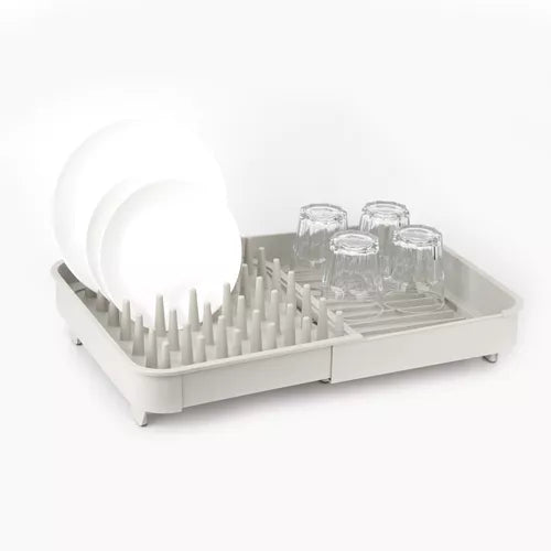 Escurridor Para Utensilios De Cocina Begonia De Plastico Gris-Blanco