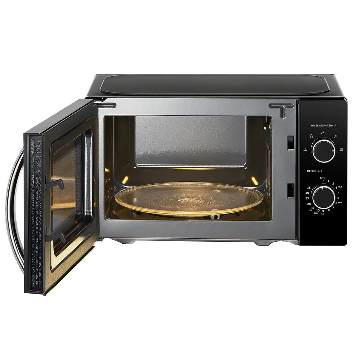 Microondas Midea MMP-20NCJ9BK 20Litros, Negro