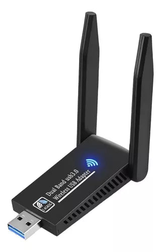 Adaptador Antena Wifi Generico Inalambrica Bluetooth Usb3.0 Negro 1300Mbps [Openbox] [NE]