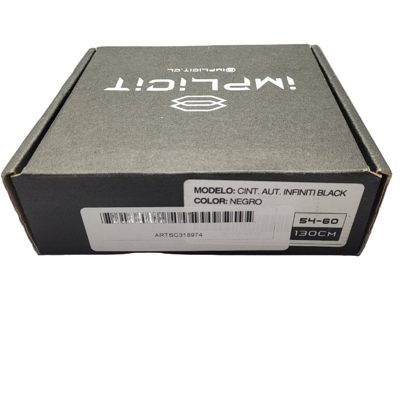 Cinturón Implicit Infiniti Negro 130cm