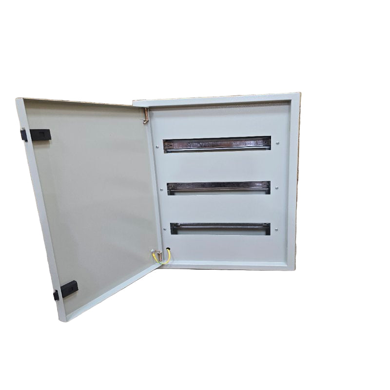 Tablero Metalico Sobrepuesto Ral 7032 Dex Electric Ip41 Gris 60x40x9 Cm