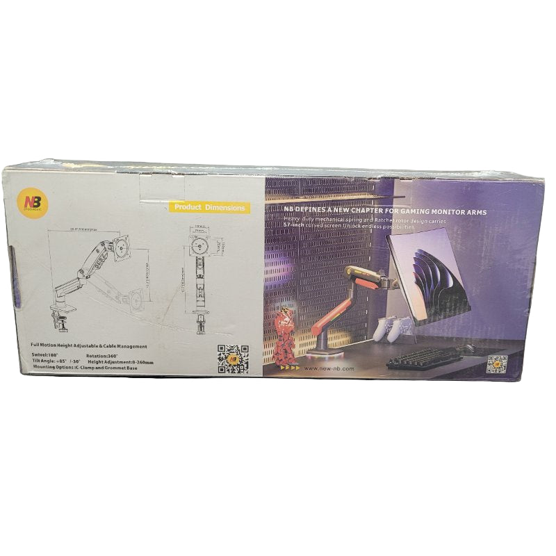 Soporte De Mesa Para Tv/Monitor Nb Ergonomic F80/ 17-27 Negro