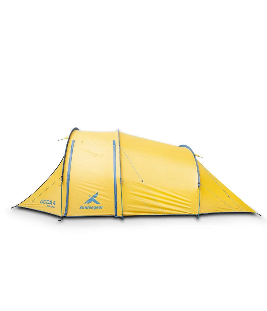 Carpa Acampar 4 Personas Andesgear Ocoa 4 Estaciones Amarillo
