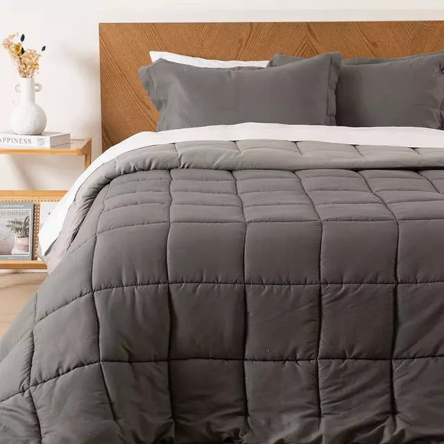 Cubrecama Ultra Soft Mashini Porteño Super King 280 x 240 cm + 2 Fundas Bicolor