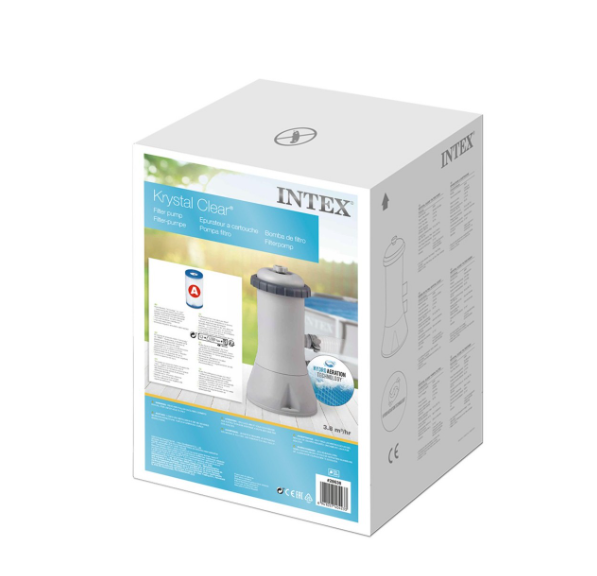 BOMBA DE FILTRO INTEX KRYSTAL CLEAR, 3.785 LITROS/HORA