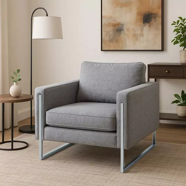 Poltrona Muebles Santa Ana Wayfair Drag Grey