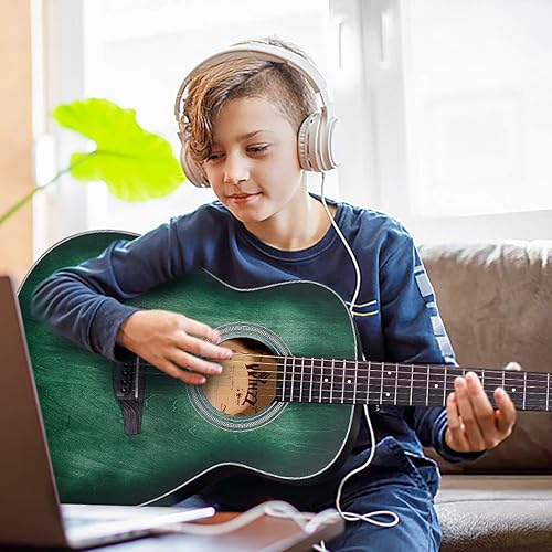 Guitarra Acústica Con Cutaway De 40 Pulgadas + Funda Winzz Af-H00lc Verde Oscuro