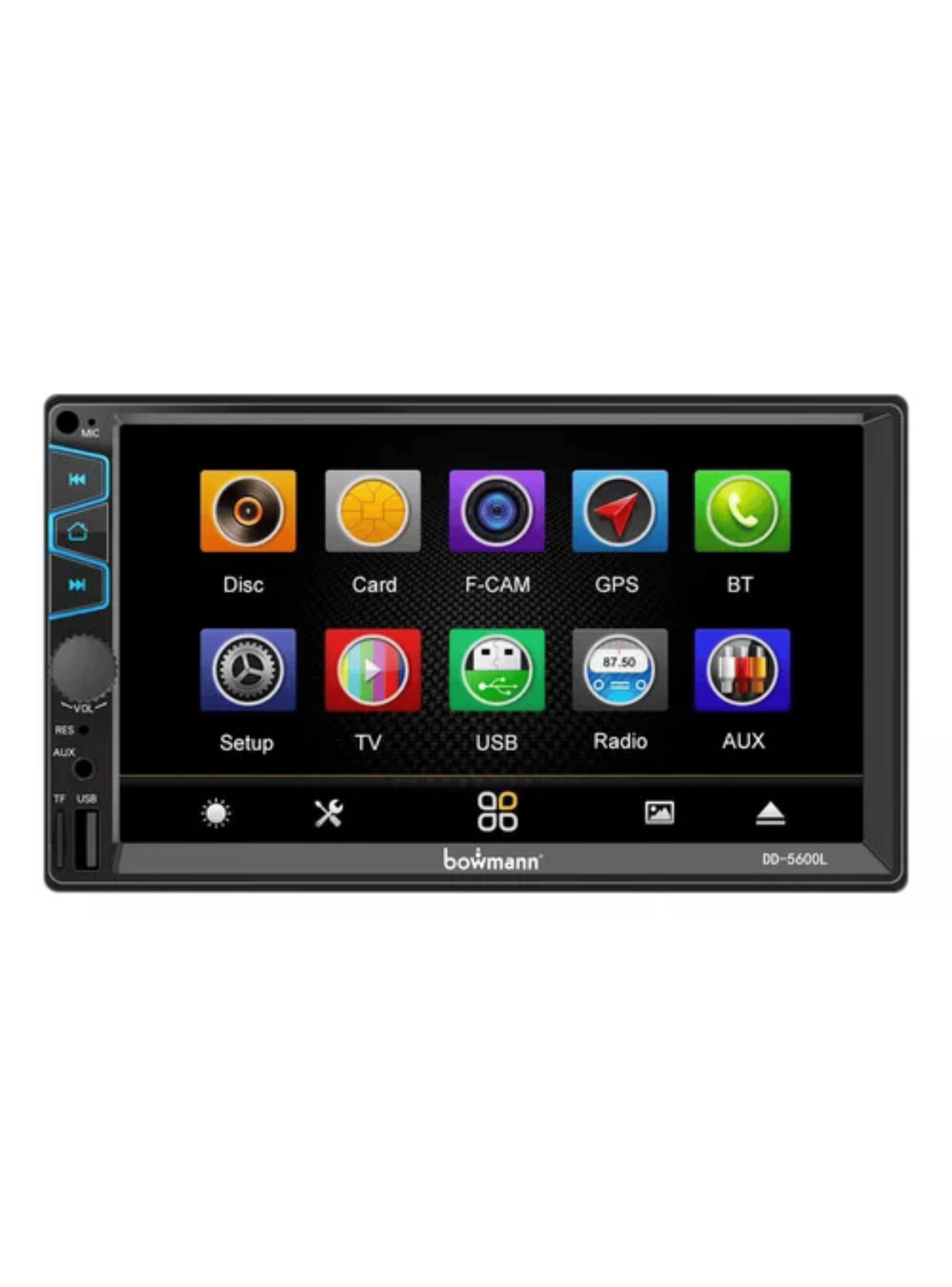 Radio Con Bluetooth Bowmann Dd-5600l / Mirrorlink Negro