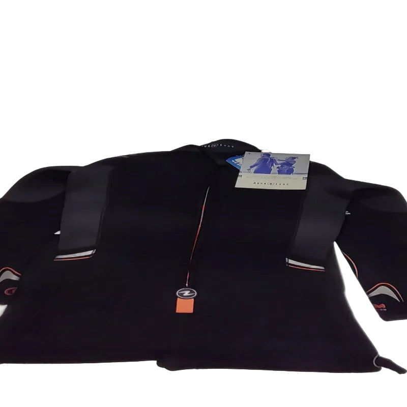 Traje De Buceo Aqua Lung Dive Mono 7mm Jumpsuit - Su262m Negro/Naranjo M (38) Femenino