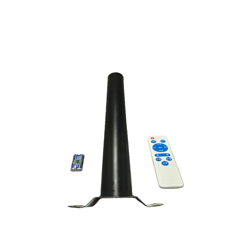 Foco Solar Led 1600w Grande Con Sensor Mov Control Y Soporte Rixme Negro 1600 W