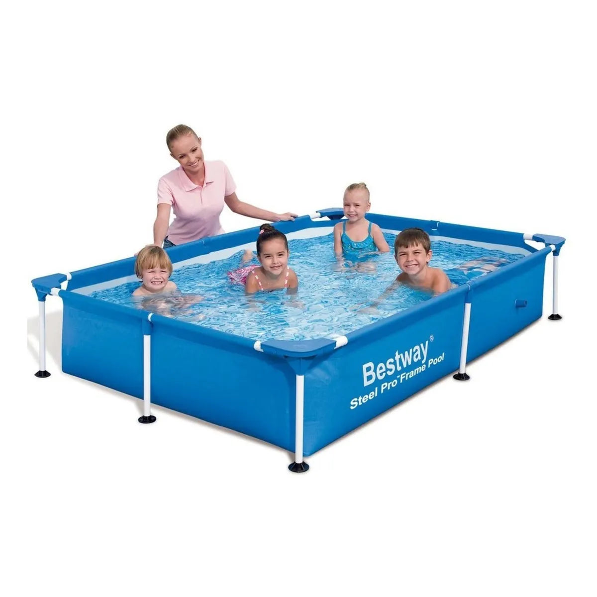 Piscina Rectangular Bestway Steel Pro 2.28m x 1.59m x 42 cm