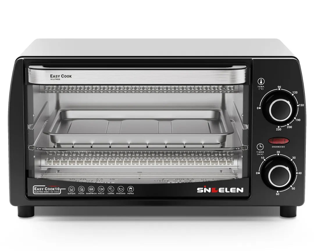 Horno Electrico Sindelen He-105ng • Easy Cook 10 Negro 10lt