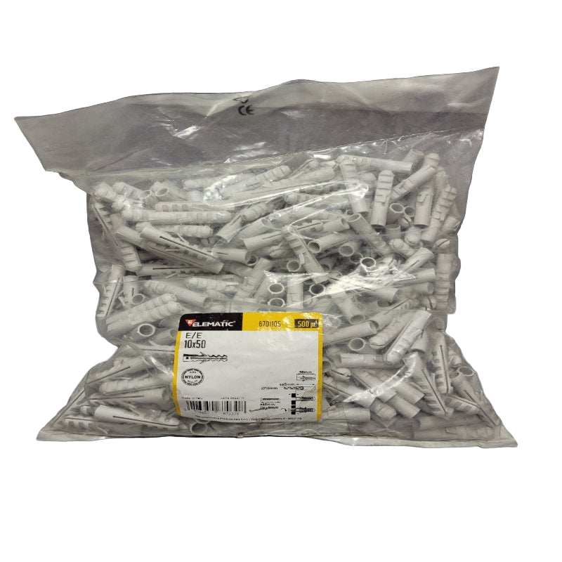 Taco De Expansion Nylon Elematic 8701105 E/E 10x50 Gris 500
