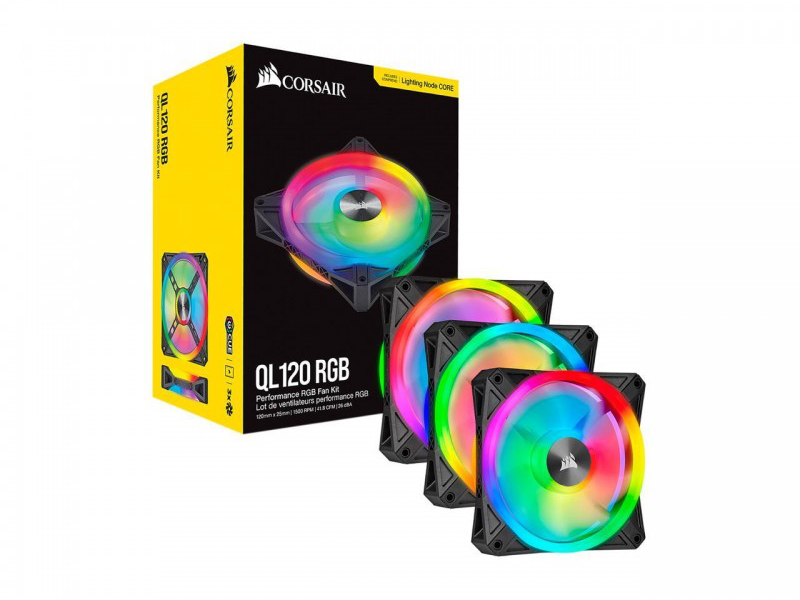 Kit De Ventiladores Corsair Performance  Rgb Ql120