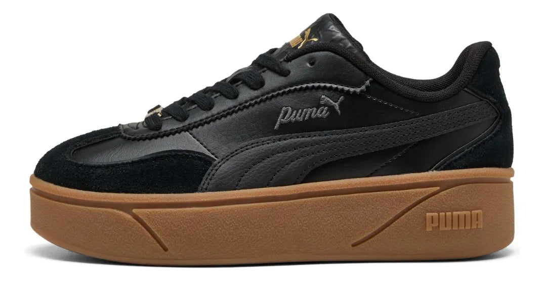 Zapatos Puma Club II Era Platform Lux Femenino, Negro