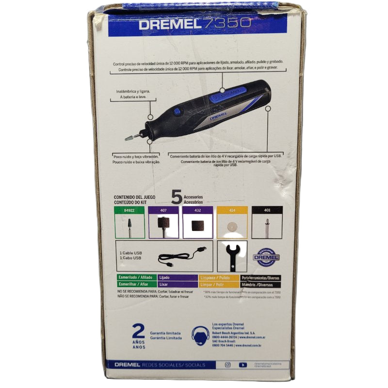 Herramienta Multiproposito Dremel 7350-5 La Negro