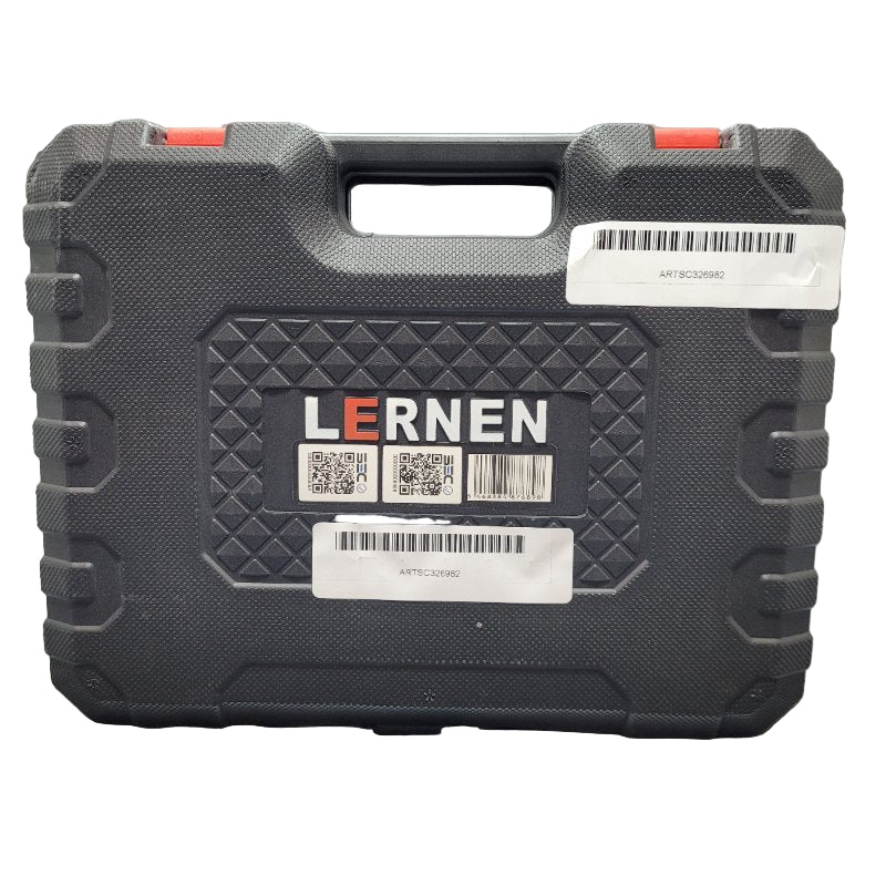 Kit Taladro Destornillador Inalámbrico Lernen 21v 2 Baterias Gris