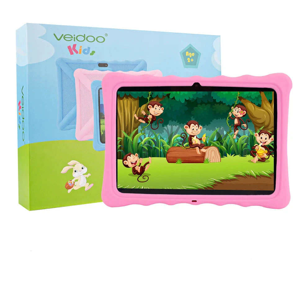 Tablet Para Niños Veidoo Kids Con Funda 4Gb 64Gb Rosa