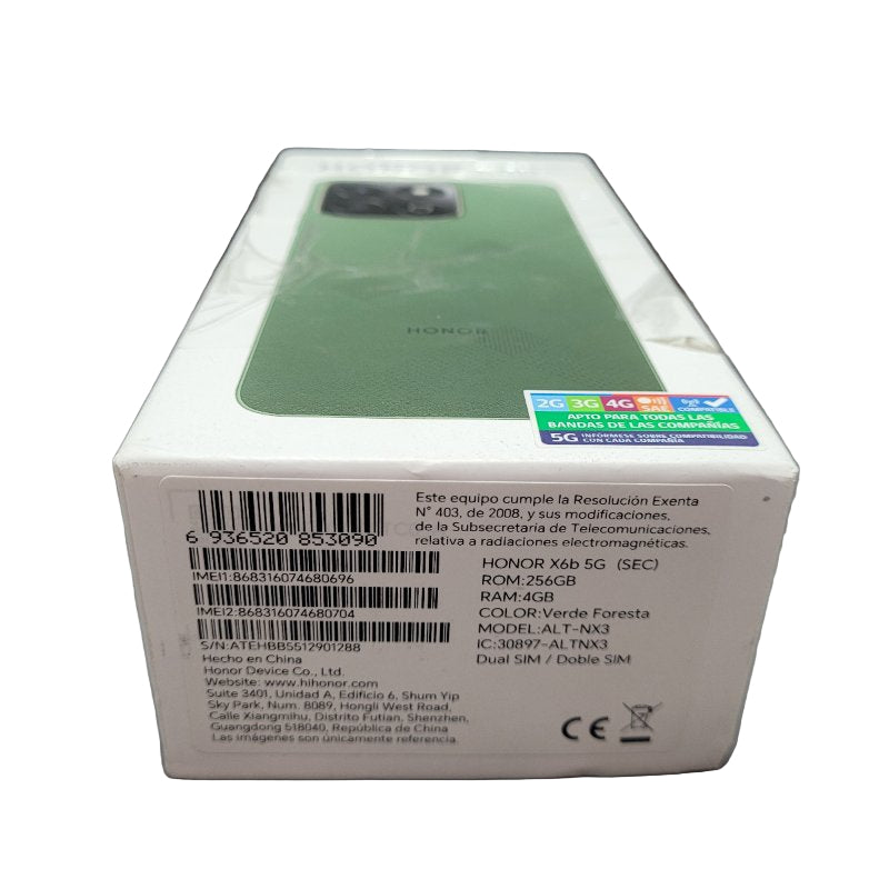 Celular Honor X6b  256 Gb Dual Sim Verde