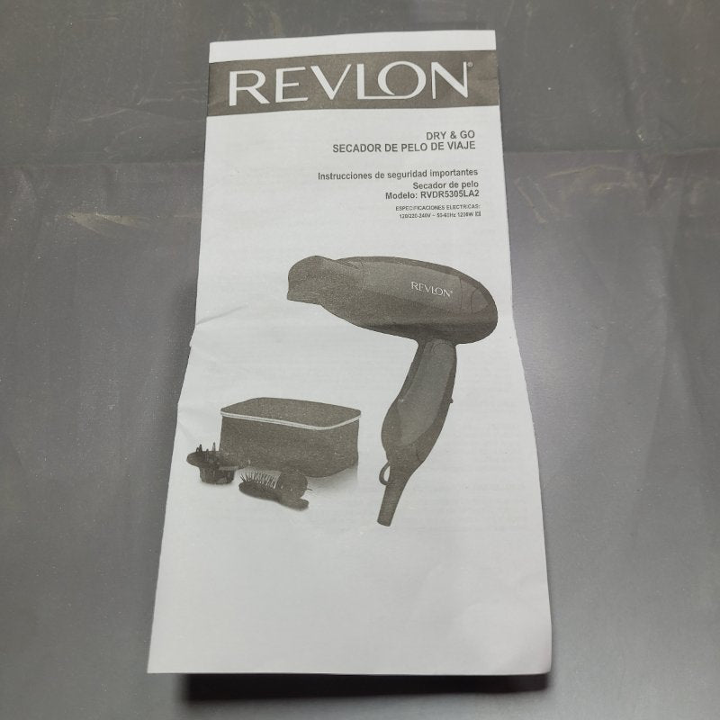 Kit De Viaje Secador De Cabello Revlon Rvdr5305la2 Negro
