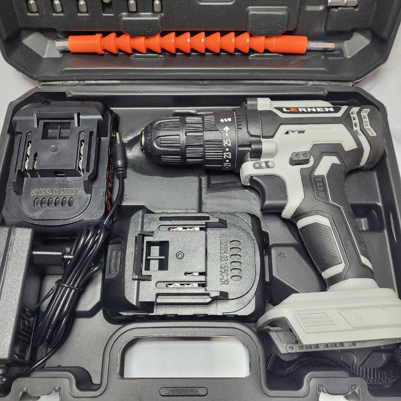 Kit Taladro Destornillador Lernen 21v + 2 Baterias