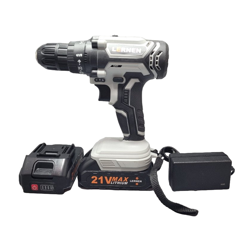 Kit Taladro Destornillador Lernen 21v + 2 Baterias