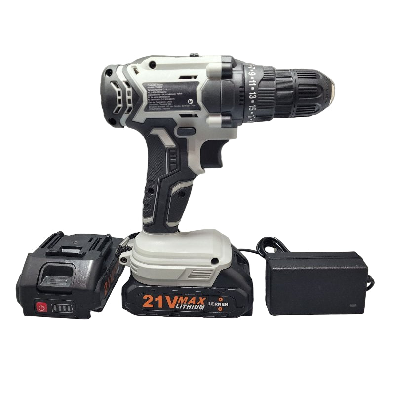 Kit Taladro Destornillador Lernen 21v + 2 Baterias